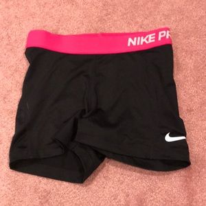 Nike pro spandex shorts